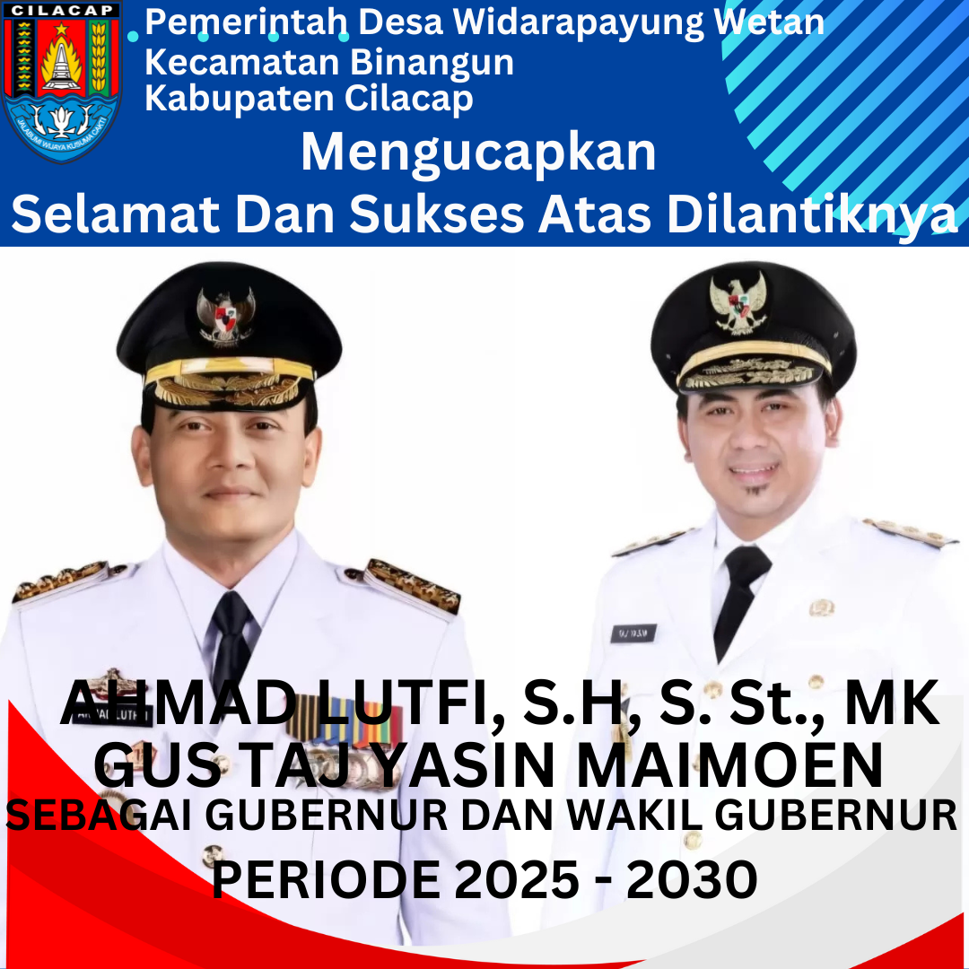 Pelantikan Gubernur, Wakil Gubernur Jawa Tengah, Bupati, Wakil Bupati Cilacap 2025 - 2030