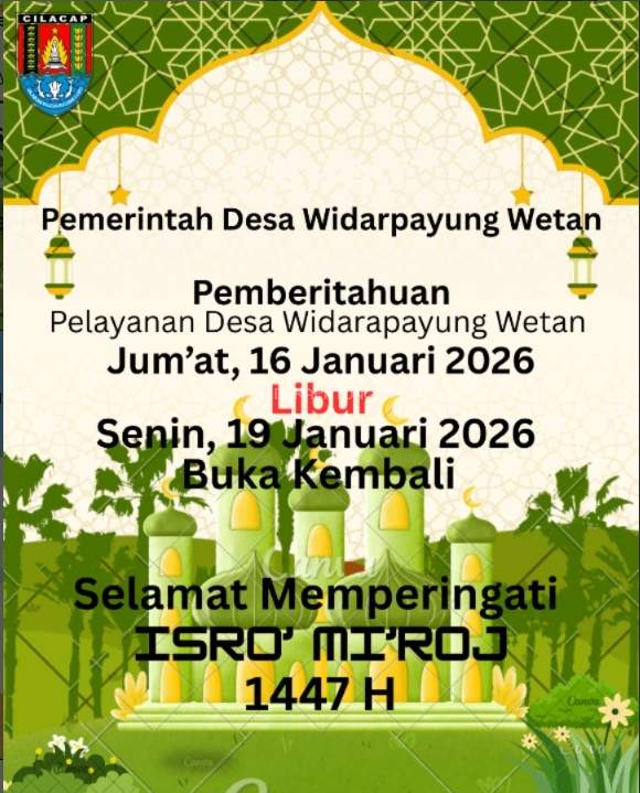 Pengumuman libur Peringatan Isra Mi'raj