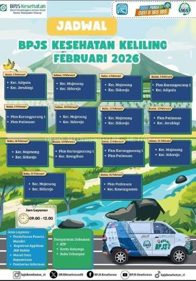 Jadwal BPJS Keliling Bulan Februari