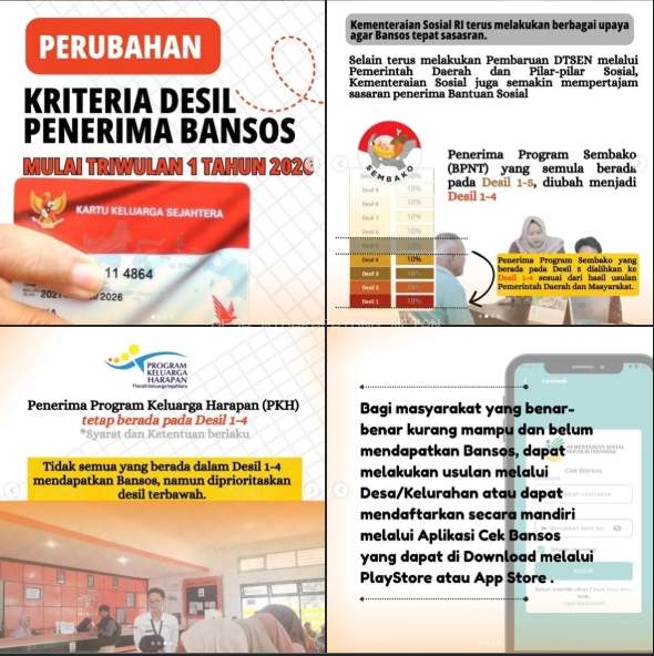 Perubahan Kriteria Penerima Bansos